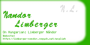 nandor limberger business card
